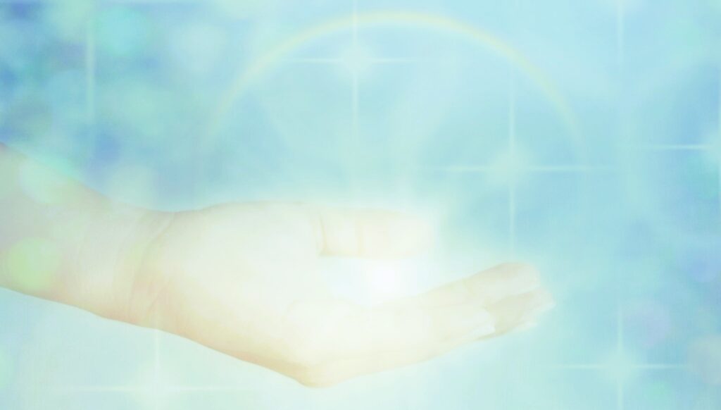 掌からでるエネルギー